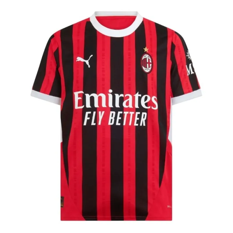 Il set di maglia per bambini della casa di AC Milan 2024/25 di Rafael Leao - Nero