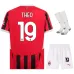 Theo's AC Milan 2024/25 Home Kids Jersey Set - White