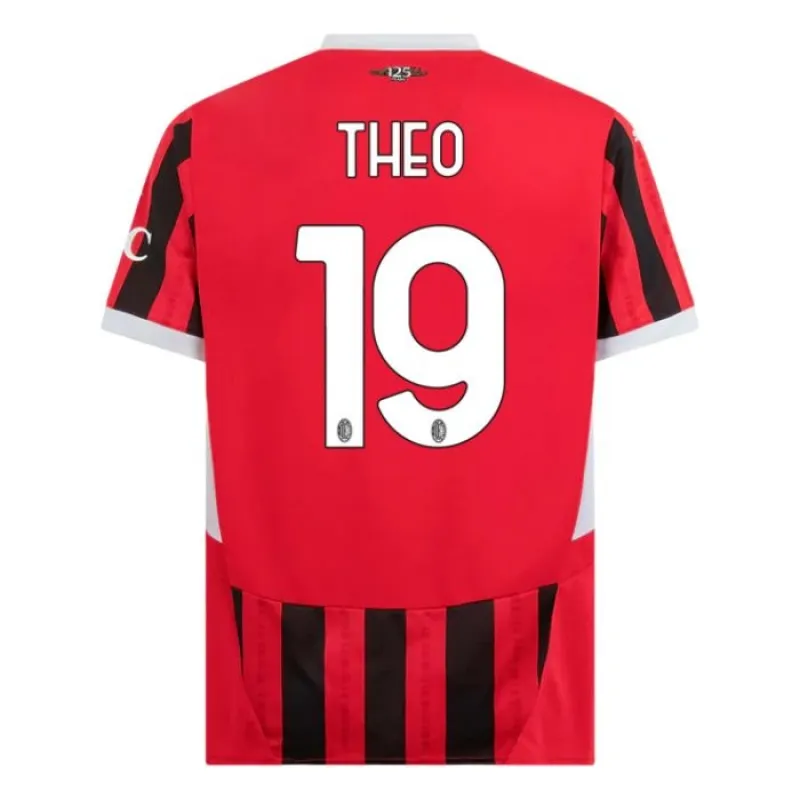 Theo's AC Milan 2024/25 Home Kids Jersey Set - Black