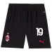 Theo's AC Milan 2024/25 Home Kids Jersey Set - Black