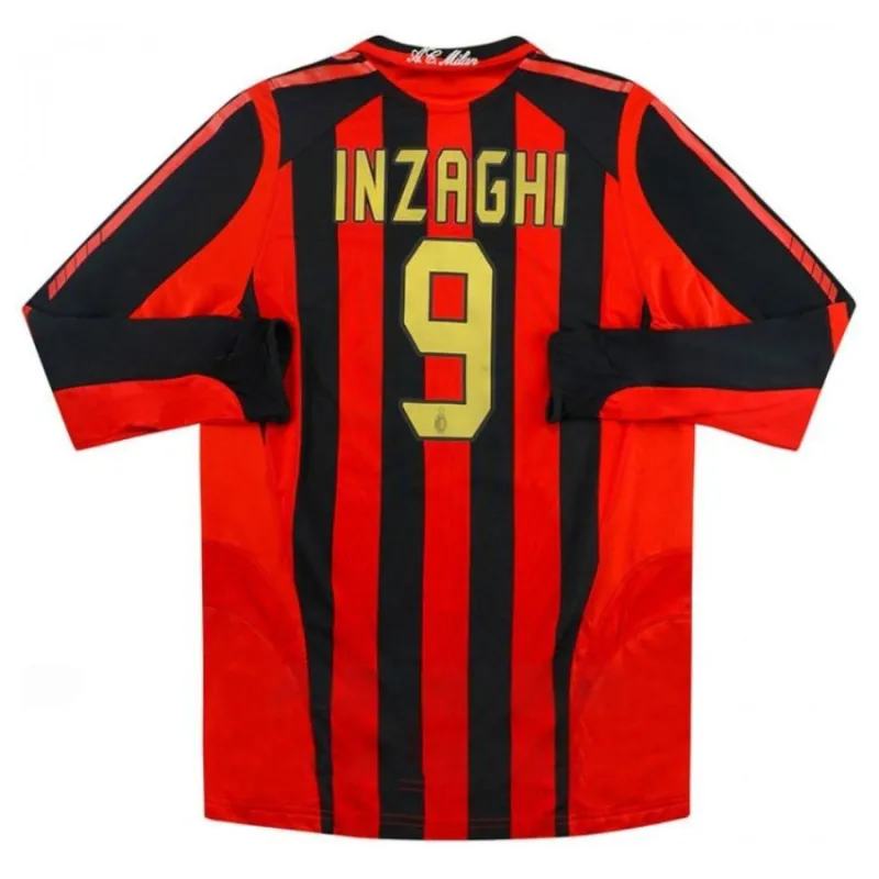 Filippo Inzaghi AC Milan 2005/06 Retro Home Jersey - Red