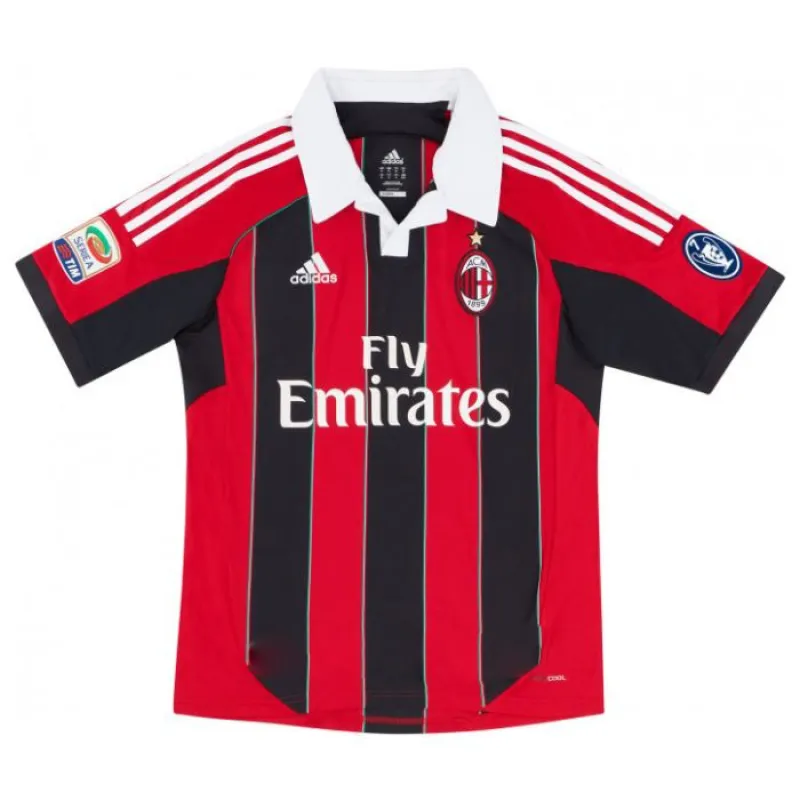Filippo Inzaghi AC Milan 2012/13 Retro Home Jersey - Red