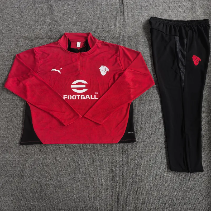 AC Milan 2025/26 Kids Sports Set Red