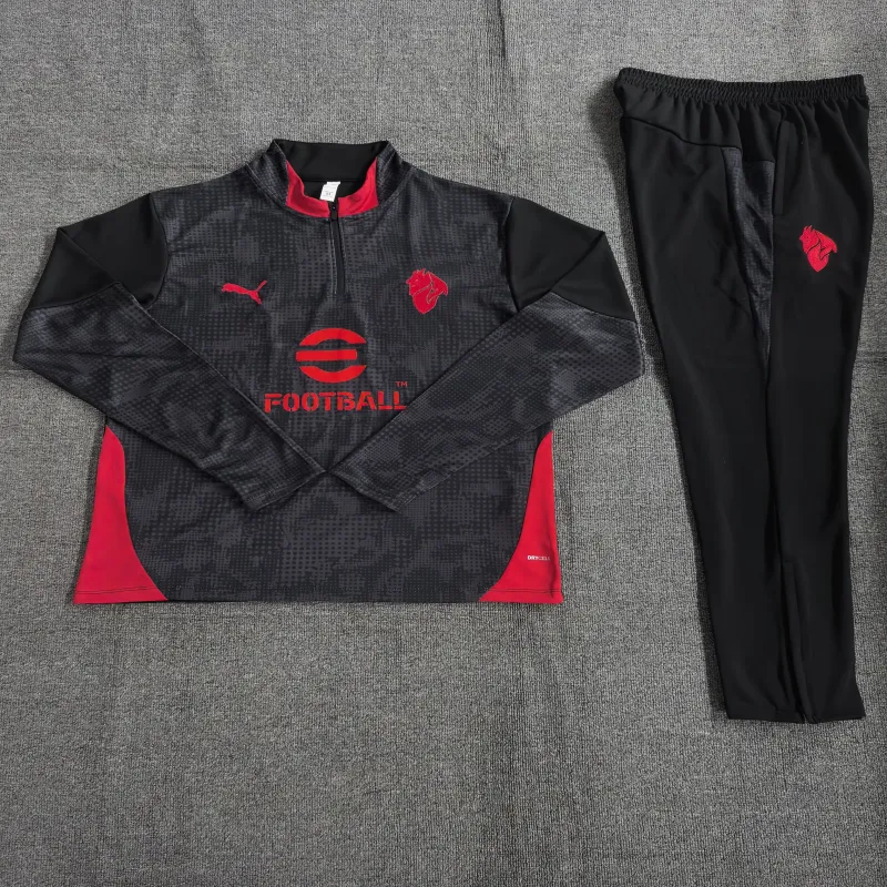 AC Milan 2025/26 Conjunto Deportivo Infantil Negro