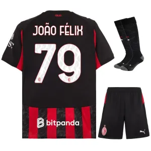 AC Milan JOAO·FELIX Kit infantil 2025/26 Camiseta local - Rojo