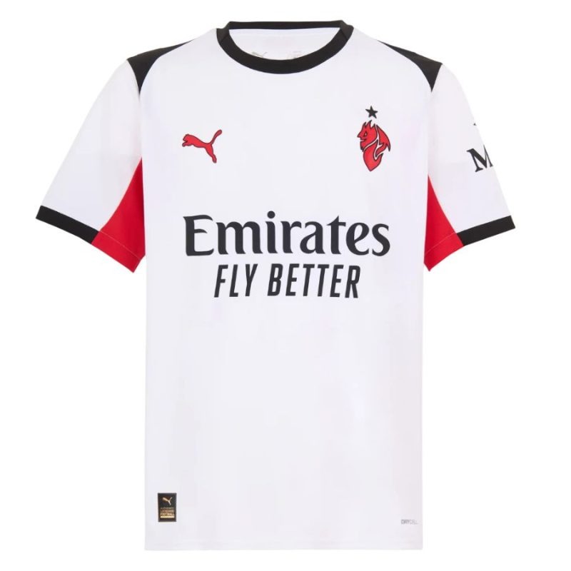 AC Milan Rafa Leão 2025/26 Away Jersey - White
