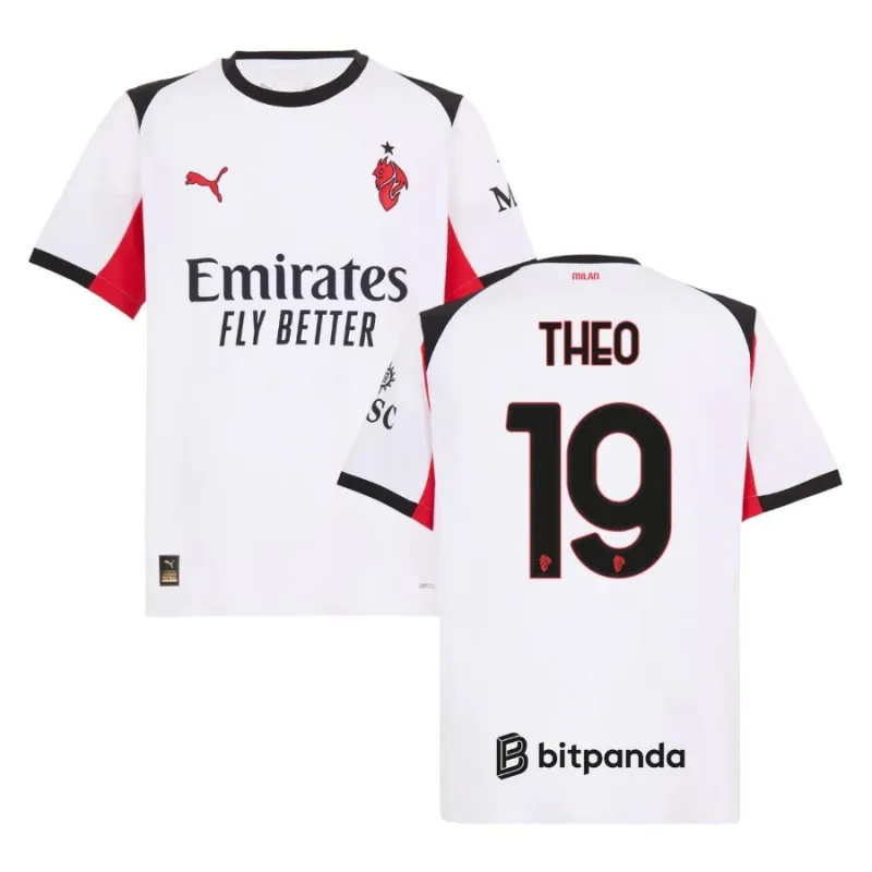AC Milan Theo 2025/26 Away Jersey - White