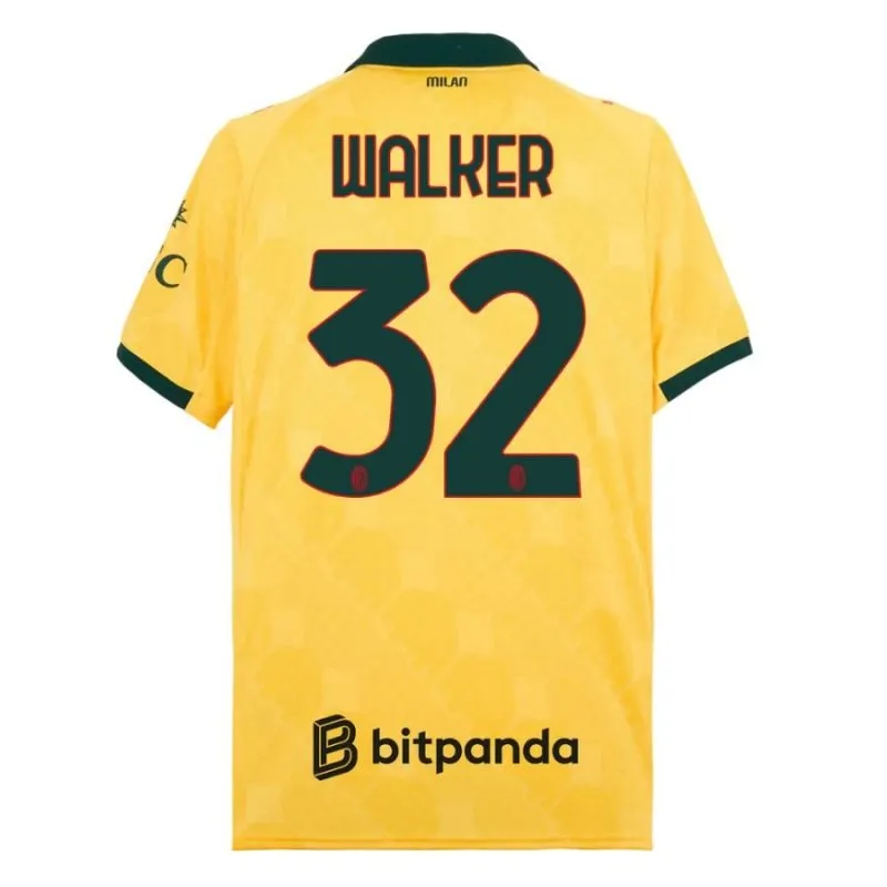 Maillot troisième équipe de WALKER de l’AC Milan 2025/26 - Jaune