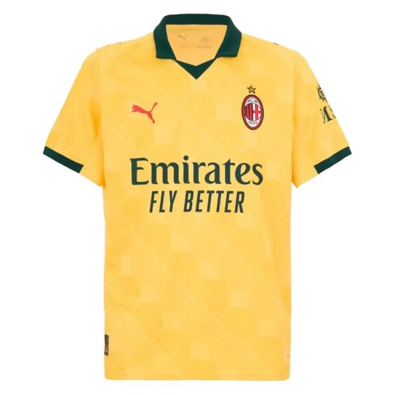 AC Milan RAFA·LEAO 2025/26 Third Kids' Jersey Set - Yellow