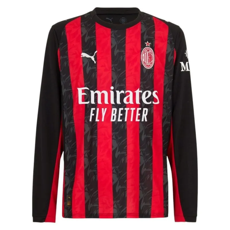 AC Milan 2025/26 Home Long-Sleeve Jersey - Red