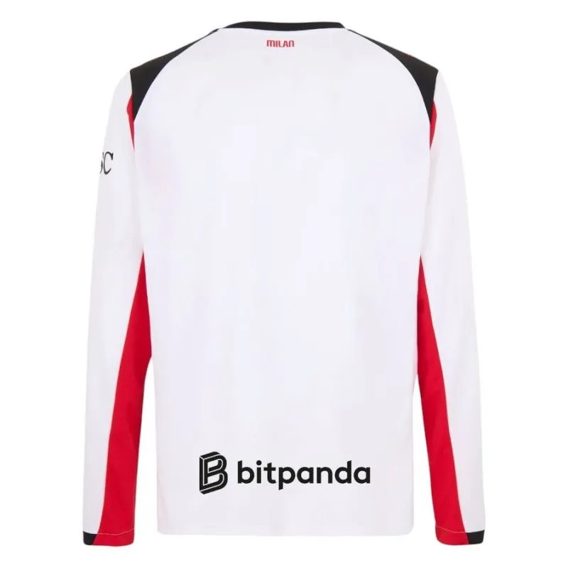 AC Milan 2025/26 Away Long-Sleeve Jersey - Red