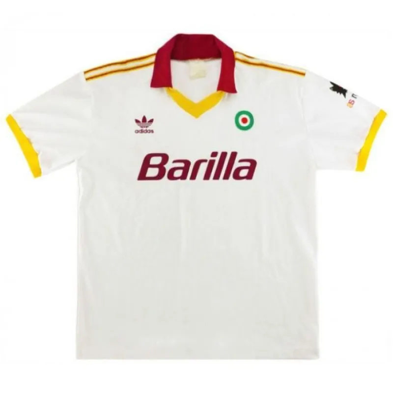 AS Roma 1991/92 Retro Away Jersey - White