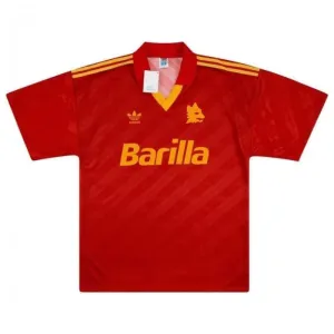 Maillot Domicile Rétro AS Roma 1992-94 - Rouge
