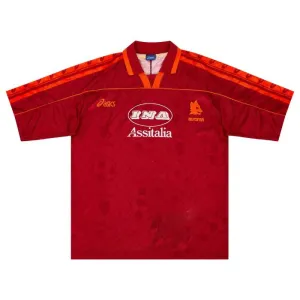 Maillot Domicile Rétro AS Roma 1995/96 - Rouge