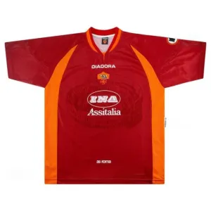 Maillot Domicile Rétro AS Roma 1997/98 - Rouge
