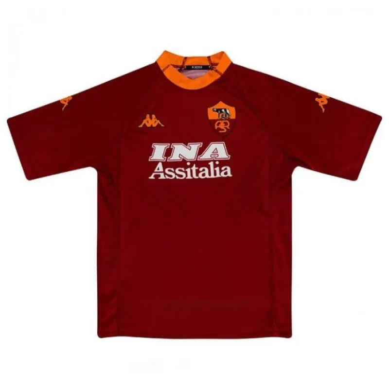 Maglia Casa Retrò AS Roma 2000/01 - Rosso