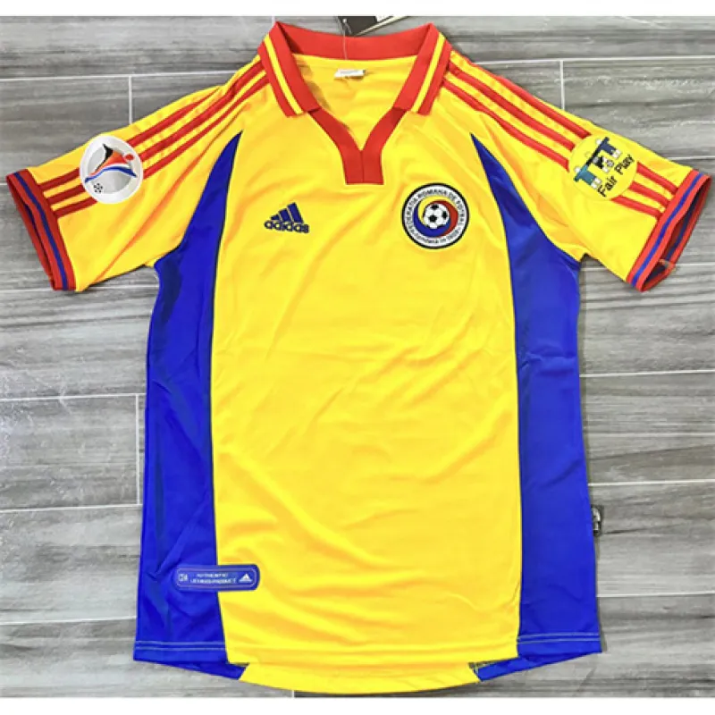 Maglia retro di casa di AS Roma 2000 - Gialla