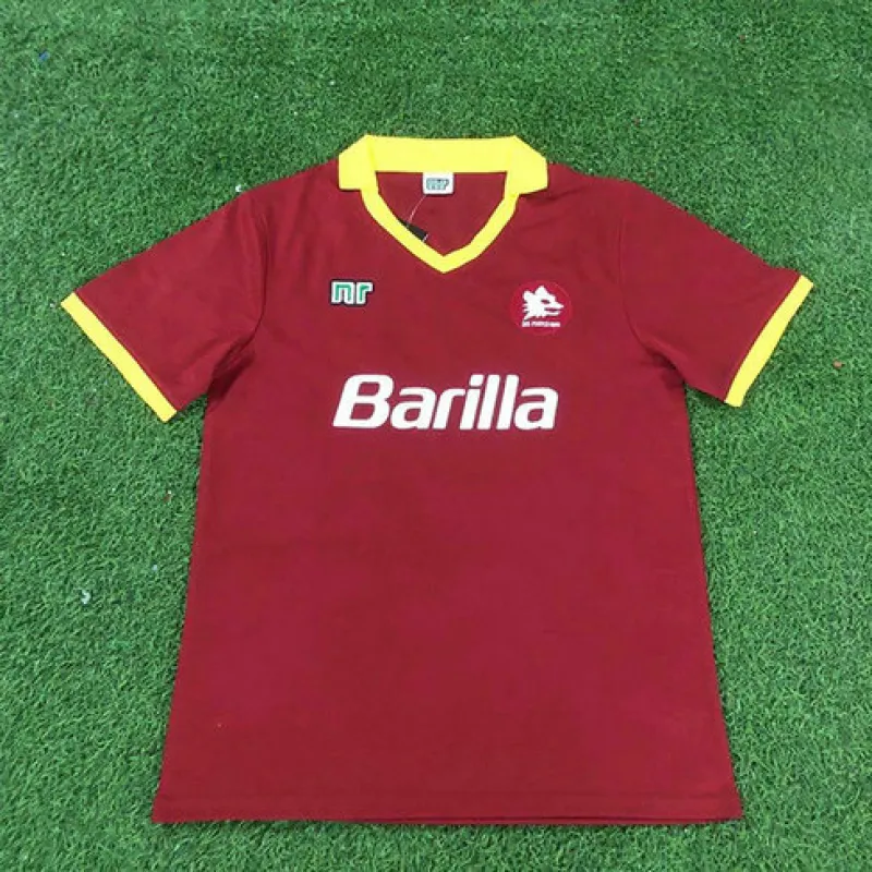 Maglia retro di casa di AS Roma 1989/90 - Rossa