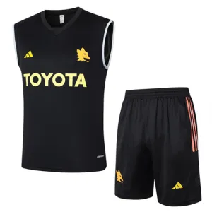AS Roma 2024/25 Vest + Shorts - Black