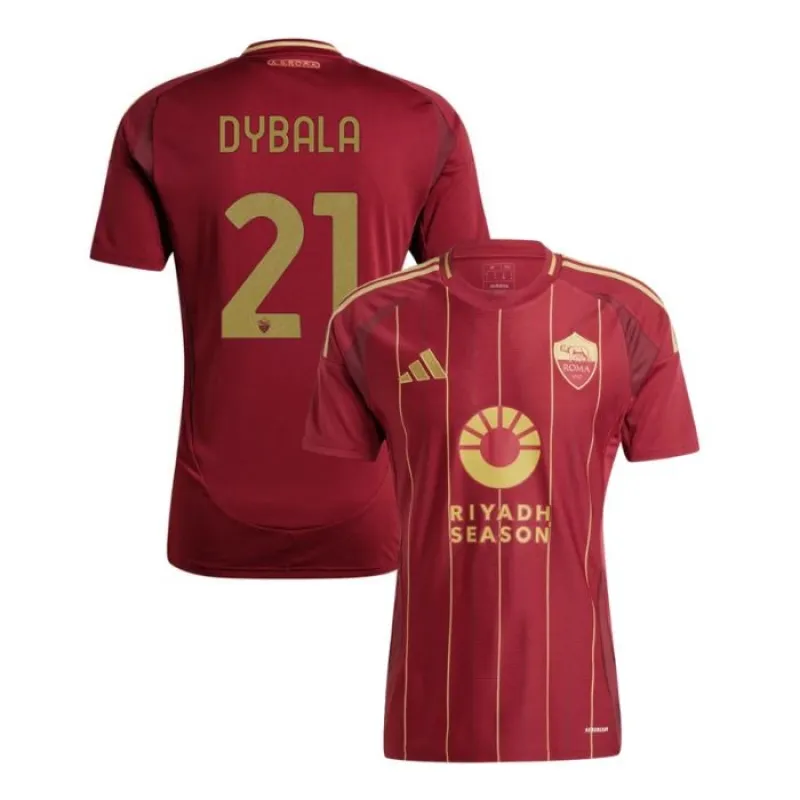 Paulo Dybala AS Roma 2024/25 Home Jersey - Burgundy