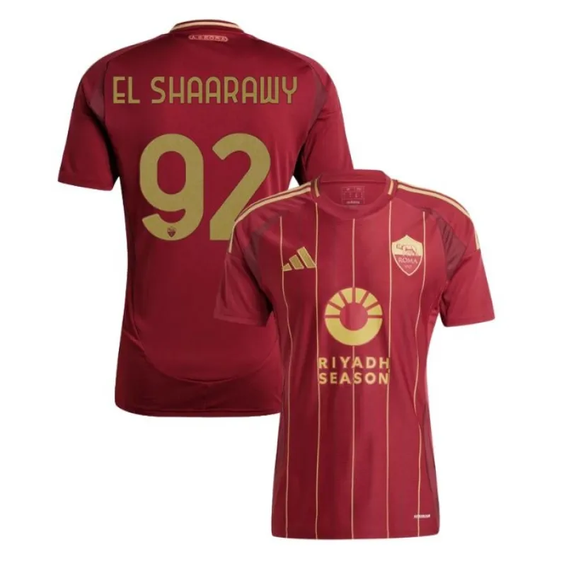 El Shaarawy, maillot de domicile de l'AS Roma 2024/25 - Rouge vin