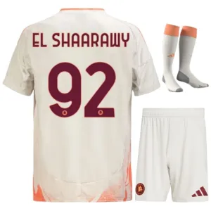El Shaarawy AS Rom 2024/25 Auswärts - Kinder - Trikotset - Weiß