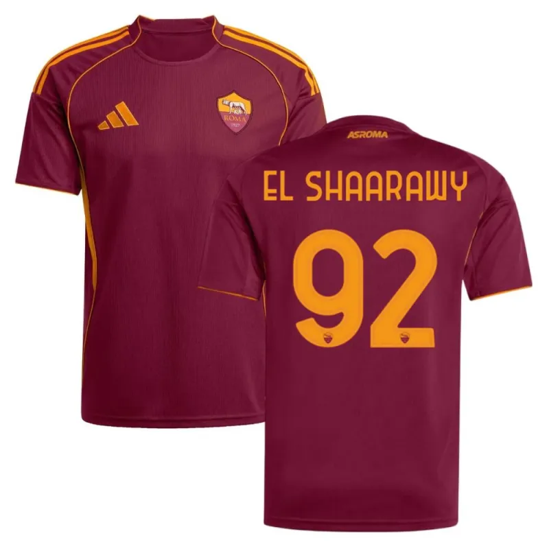 AS Roma EL SHAARAWY 2025/26 Home Jersey - Burgundy