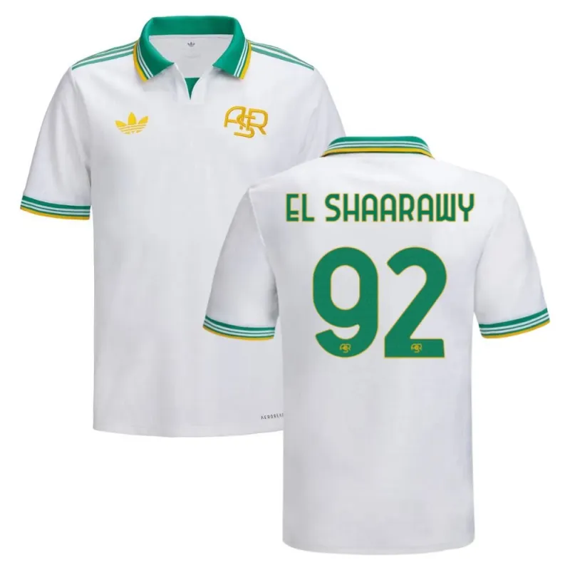 AS Roma EL SHAARAWY 2025/26 Drittes Trikot - Weiß