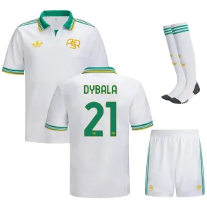 AS Roma DYBALA 2025/26 Terzo set di maglia per bambini - Bianca