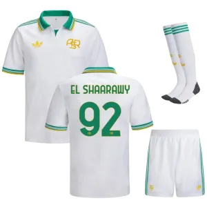 AS Roma EL SHAARAWY 2025/26 Terzo set di maglia per bambini - Bianca