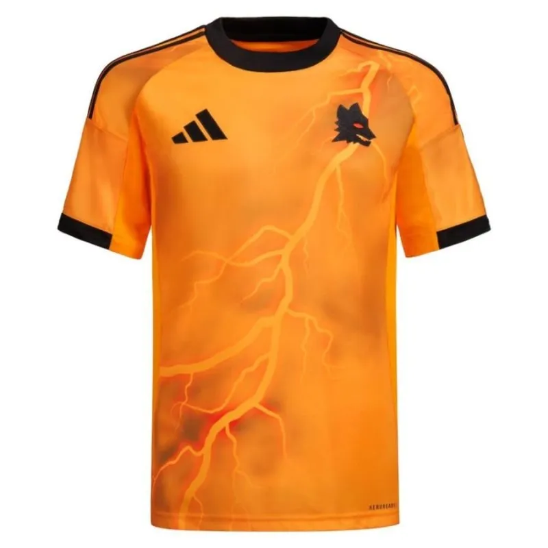 AS Roma EL SHAARAWY 2025/26 Away Kids Kit - Orange