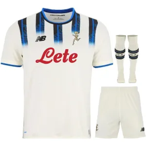 Atalanta BC 2025/26 Away Kids Kit Jersey - White
