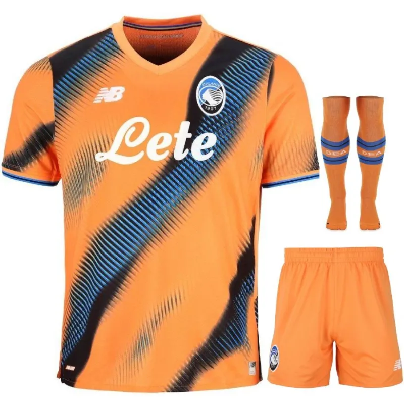 Ensemble Maillot Third Enfant de l'Atalanta BC 2025/26 - Orange