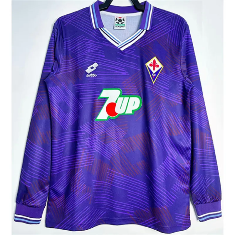 Maillot long manches retro domicile de Fiorentina - Violet