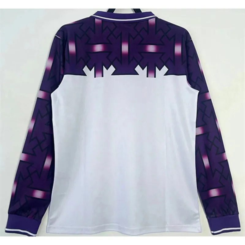 Maillot long manches retro d'extérieur de Fiorentina 1992-93 - Blanc
