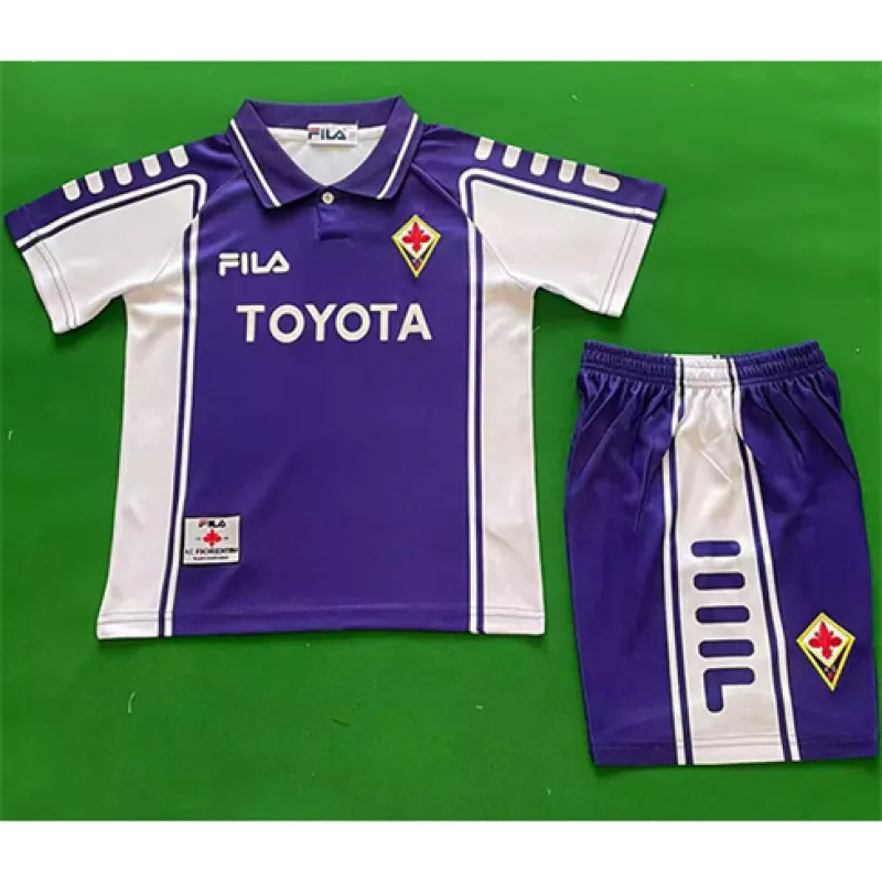 Fiorentina 1999/00 Home Retro Long Sleeve Jersey - Purple