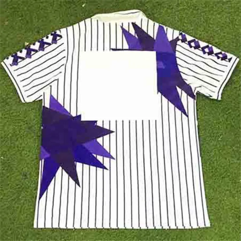 Fiorentina 1991/92 Auswärtstrichot Retro - Weiß