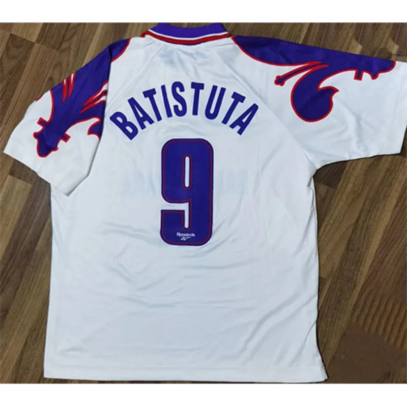 Maillot retro d'extérieur de Fiorentina 1995-97 - Blanc