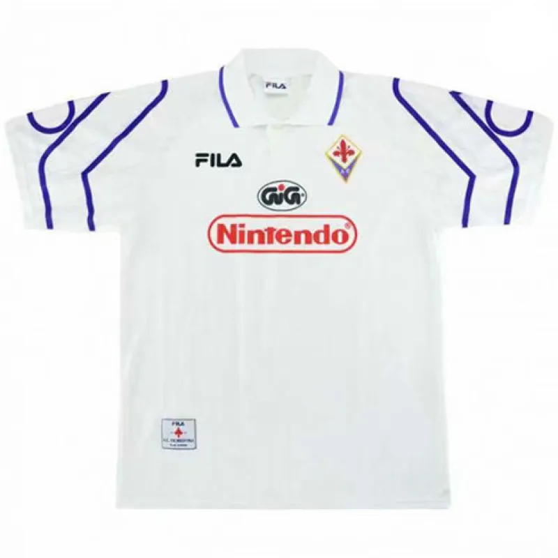 Maglia retro di trasferta di Fiorentina 1997/98 - Bianca