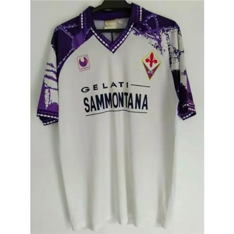 Maillot retro d'extérieur de Fiorentina 1994/95 - Blanc