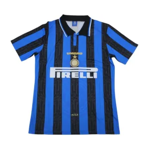 Inter Milan 1996/97 Retro Home Jersey - Blue/Black