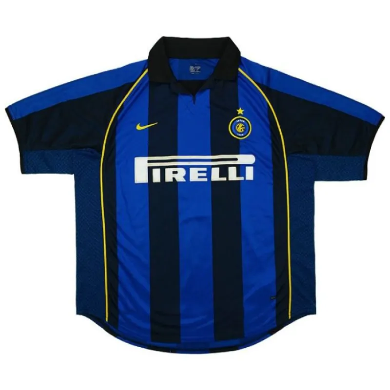 Inter Milano 2000/01 Maglia casalinga retrò - Blu/Nera