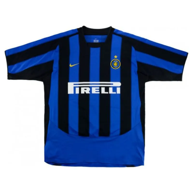 Inter Milano ADRIANO 2003/04 Maglia casalinga retrò - Blu/Nera