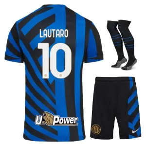 Lautaro's Inter Milan 2024/25 Home Children's Kit - Blue