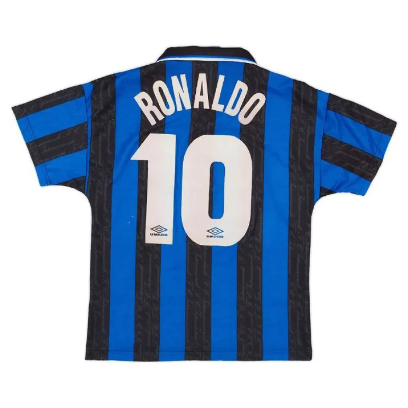 Ronaldo Internazionale Mailand 1997/98 Retro Heimtrikot B - Blau