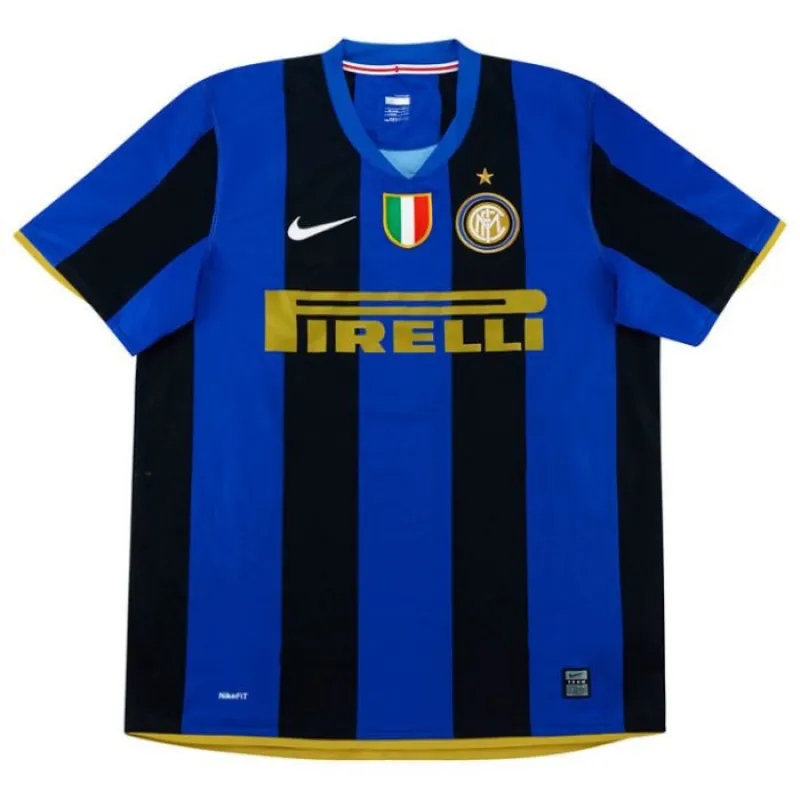 Inter Milano 2008/09 Maglia casalinga retrò - Blu/Nera