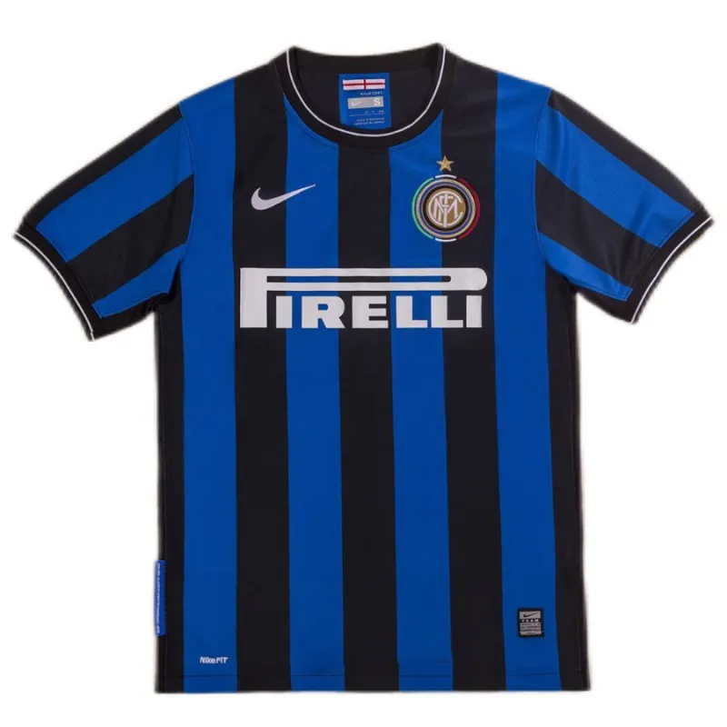 Inter Milan 2009/10 Retro Home Jersey - Blue/Black