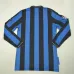 Maillot long manches retro de la finale de la Ligue des champions UEFA 2010 de l'Inter Milan - bleu