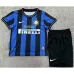Maglia da campo retro per bambini dell'Inter Milan 2010/11 - blu
