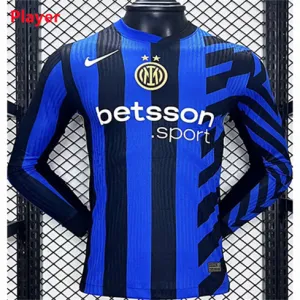 Maillot de domicile à manches longues de l'Inter Milan 2024/25-Joueur-Bleu
